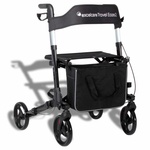 Lichtgewicht rollator Travel Eaze 2 (8 kg) | ExcelCare | Dubbel inklapbaar | Ebony Black | 24300700