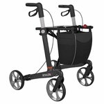 Rollator Athlon - Carbon rollator (5,5 kg) | Rehasense | Lichtgewicht | Zwart / Carbon kleur | CRBKL600