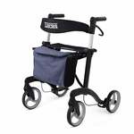 Rollator Streamer (6,2 kg) | Rehasense | Lichtgewicht | Zachte banden | Gesloten tas | Rood | Large | LRMRL60NUP