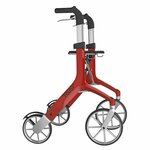 Lichtgewicht rollator Let&apos;s Fly (6,9 kg) | TrustCare | Grote wielen en weggewerkte remkabels | Beige | Design | TCLFYBE0260