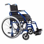 Rolstoel opvouwbaar blauw (21 kg) | Able2 | Zitbreedte 45 cm | Opvouwbare rolstoel | Kleur Blauw | PR32150