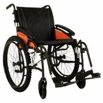 Rolstoel G-Explorer (12,5 kg) | Excel | Zitbreedte 50 cm | Framekleur zwart | Luchtbanden | Verstelbare duwhandvatten | 3376QK5113