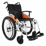 Rolstoel G-Explorer (12,5 kg) | Excel | Zitbreedte 45 cm | Framekleur zilver | Luchtbanden | Verstelbare duwhandvatten | 3373MK5113