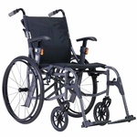Ultra lichtgewicht rolstoel 9.9 (10,9 kg) | Excel | Kleur: Grijs | Zitbreedte: 45 cm | Lichtste rolstoel | Verstelbare duwhandvatten | 1342MK116