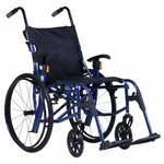 Ultra lichtgewicht rolstoel 9.9 (10,9 kg) | Excel | Kleur: blauw | Zitbreedte: 45 cm | Lichtste rolstoel | Verstelbare duwhandvatten | 1341MK116