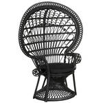 Garden Impressions Libelle relax fauteuil - zwart rotan/ mint grey