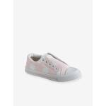 Stoffen elastische tennisschoenen voor meisjes roze