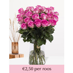 Brievenbusbloemen met persoonlijke kaart - Oranje rozen