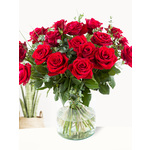 10 roze rozen uit Ecuador