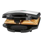 Clatronic ST 3778 Sandwich toaster Anti-aanbaklaag RVS, Zwart