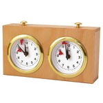 Houten Turnier Schaakklok - Licht Hout