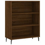 The Living Store Schappenkast Modern Bruineiken - 69.5 x 32.5 x 90 cm - Duurzaam hout en metaal