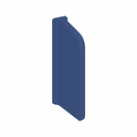 Isvea Infinity urinoir scheidingswand blauw