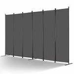 tectake - kamerscherm ruimteverdeler - 180 x 160 x 2,5 cm - kleur wit - 401660