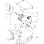 Verv. scheidingswand voor Compact L gep.