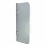 Geesa Public Area urinoirschot, wit, (hxd) 920x440mm scheidingswand glas