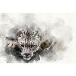 Schilderij - Prachtig schilderij van een landschap, print op canvas, premium