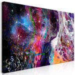 Schilderij - Panorama van Miami bij nacht, 3 luik, premium print van dit prachtige schilderij
