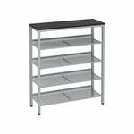 Gorillz Unify - Schoenenbank - Met opbergruimte - Schoenenrek - Schoenenkast - 8 Paar - 80 cm Opbergrek - Wit