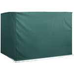 Outsunny dekzeil, waterdichte beschermhoes voor tuinmeubels, UV-bescherming, weerbestendig, 210 x 130 x 85 cm, zwart | Aosom.nl