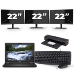 Dell Latitude 5491 - Intel Core i5-8e Generatie - 14 inch - 16GB RAM - 512GB SSD - Windows 11 + 3x 22 inch Monitor