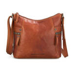 Spikes & Sparrow Crossbody Schoudertas Donker Bruin