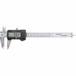 Kinzo Digitale Schuifmaat - Meetbereik tot 15 CM - met Opbergbox - Roestvrij Staal - Aflezen in mm of Inch - Zilver