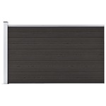 Bamboe schutting poortdeur zwart 100 x 180 cm x 18-28 mm