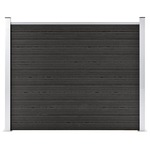 Bamboe schutting zwart 180 x 200 cm x 60-80 mm