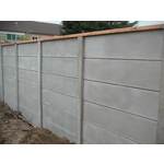 Hout beton schutting schuifsysteem recht 220x197cm (per set)