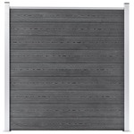 Hout beton schutting schuifsysteem recht 220x197cm (per set)