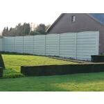 Betonschutting Woodstone enkelzijdig 200x193cm