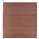 vidaXL Schuttingpaneel 180x180 cm HKC grijs