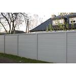 vidaXL Schuttingpaneel 174,5x100 cm gepoedercoat staal antraciet