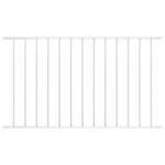 VidaXL Schuttingpaneel gepoedercoat staal 1,7x0,75 m wit