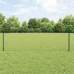 Schuttingpalen 11 stuks U-Channel Groen 60 cm Staal