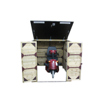 Multi-functionele scootmobielberging 150x193x153 cm- - Hout- Lutrabox