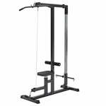 Lat Pulley Station - incl. kabels - Kracht station - Lat station - Zwart - Gorilla Sports