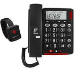 Amplicomms Bigtel 50 Alarm Plus Senioren huistelefoon vaste lijn Alarmzender voor noodgevallen inbegrepen