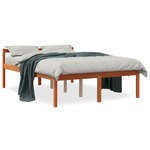 Seniorenbed massief grenenhout wasbruin 160x200 cm