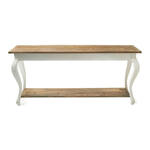 Light & Living Sidetable Yuki Acaciahout en glas, 119cm - Bruin