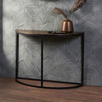 Light & Living Sidetable 'Ylaya' open, mat zwart-goud