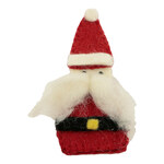 Vilten Broche Hart Wit-Zilverkleurig