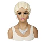 3 stks dames watergolf synthetische vezel haarbroodje pruik (20 inch)