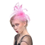 Handgemaakte bruid mesh haaraccessoires bruiloft foto Hat Headwear (zwart)