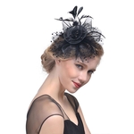 Handgemaakte bruid mesh haaraccessoires bruiloft foto hoed hoofddeksels (beige)