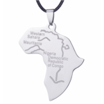 Ketting met hanger van Afrika Kaart - Sieraden - Spiritueelboek.nl