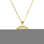 CO88 Ketting met hanger Levensboom staal 42-47 cm 8CN-10005