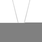 CO88 Ketting met hanger Letter N staal/zilverkleurig 42-47 cm 8CN-11013