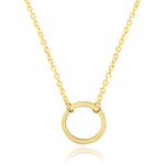 Hippe dames ketting Circle Rose